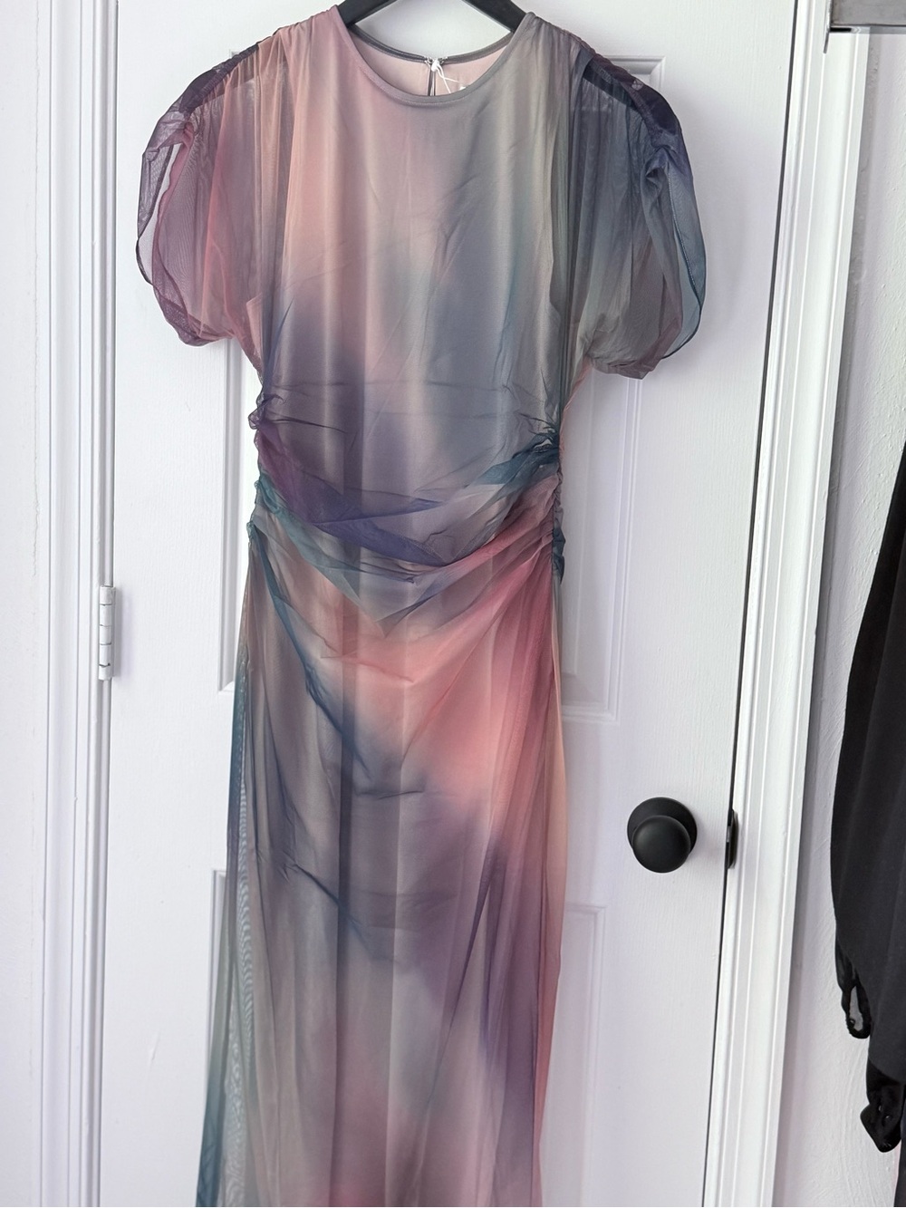 NWT Amanda Uprichard Sheer Ombre Maxi Dress in Pink & Blue